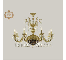 Подвесная люстра Art Classic 31.29.8.CK250SP.250GL.G.Sp.Amber.Blue.1A