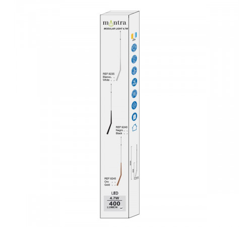 Подвесная люстра Mantra Boomerang 9377+9240 (24L)