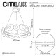 Подвесная люстра Citilux Jantar CL240173