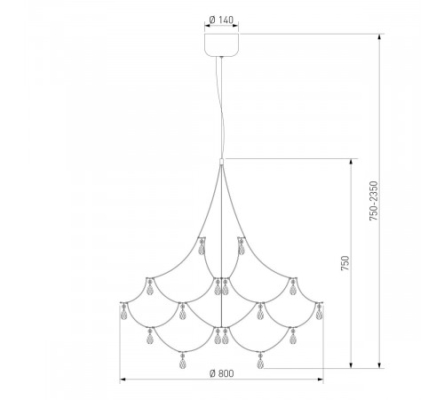 Подвесная люстра Bogate's Adit 90400 LED a072123