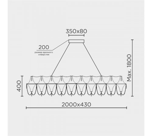 Подвесная люстра Modelux premium ML.5603.2000P CH