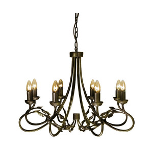 Подвесная люстра Elstead Lighting OV8-BLK-GOLD