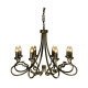 Подвесная люстра Elstead Lighting OV8-BLK-GOLD