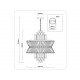 Подвесная люстра Ambrella Light High Light Crystal LH41017
