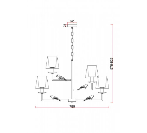 Подвесная люстра Freya Comfy FR5270PL-06W