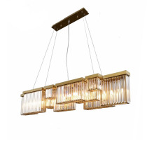 Подвесная люстра Delight Collection Broadway 2466 brushed ti-gold