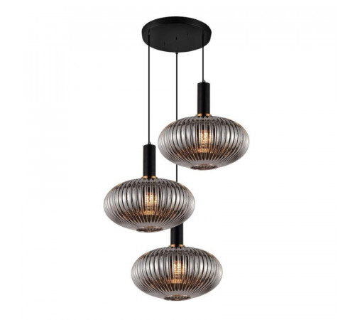 Подвесная люстра Lumina Deco Floril LDP 1216-3 GY+BK Подвесная люстра Lumina Deco Floril LDP 1216-3 GY+BK