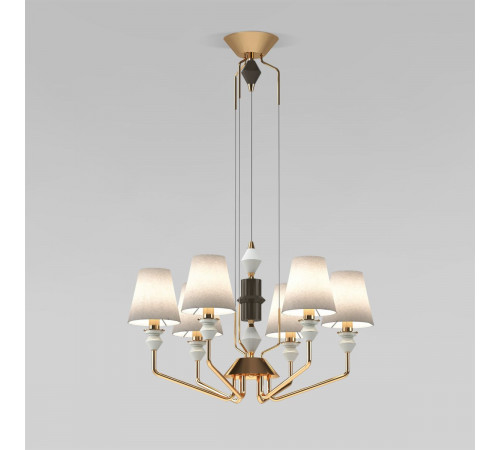 Подвесная люстра Eurosvet Olaria 101012/6 латунь Smart a071403