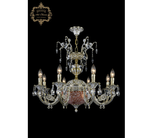 Подвесная люстра Art Classic 31.22.8.KR175SP.250IT.GW.Sp.Amber.White.1A