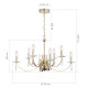 Подвесная люстра ST Luce Элеганс SL1405.203.08
