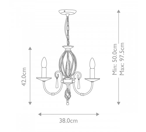Подвесная люстра Elstead Lighting AG3-AGED-BRASS