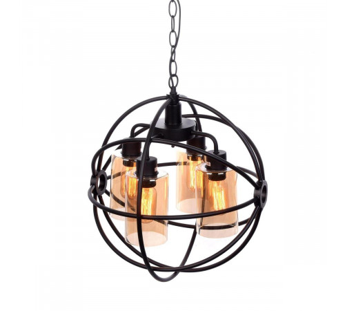 Подвесная люстра Lumina Deco Stradi LDP 11509-4 BK Подвесная люстра Lumina Deco Stradi LDP 11509-4 BK