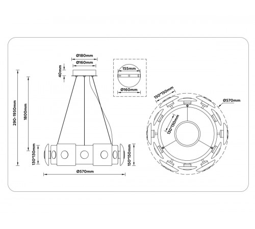 Подвесная люстра Ambrella Light High Light Crystal LH31021 Подвесная люстра Ambrella Light High Light Crystal LH31021