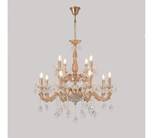 Подвесная люстра Crystal Lux ELIZABETH SP8+4 BRASS
