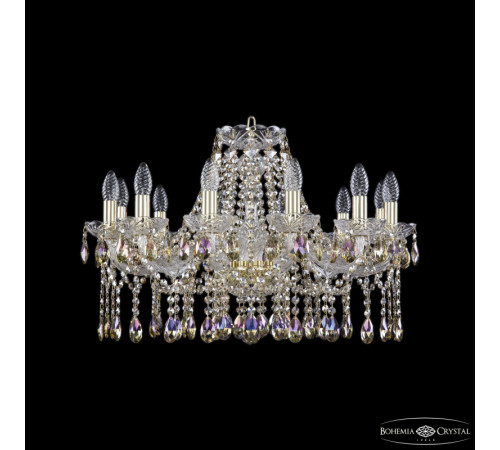 Подвесная люстра Bohemia Ivele Crystal 1413/12/240 G R801 Подвесная люстра Bohemia Ivele Crystal 1413/12/240 G R801