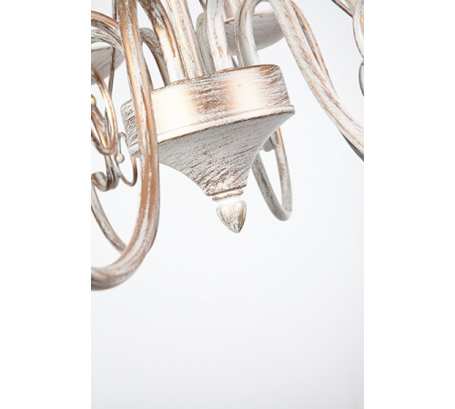 Подвесная люстра Eurosvet 22404/8 белый с золотом