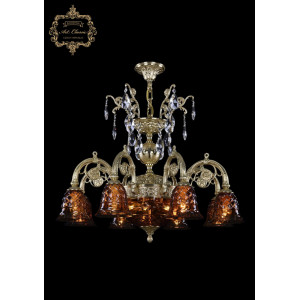 Подвесная люстра Art Classic 31.24.8.KR175SP.250IT.G.Sp.Amber.1B