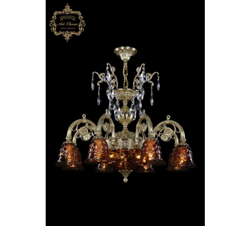 Подвесная люстра Art Classic 31.24.8.KR175SP.250IT.G.Sp.Amber.1B