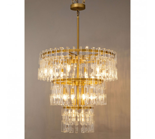 Подвесная люстра Ilamp Rockefeller 6355-750 BRASS