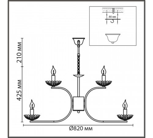 Подвесная люстра Lumion Classi Lolina 8155/9 Подвесная люстра Lumion Classi Lolina 8155/9