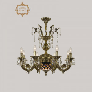 Подвесная люстра Art Classic 31.22.8.KR175SP.250IT.GB.Sp.Amber.Blue.1E