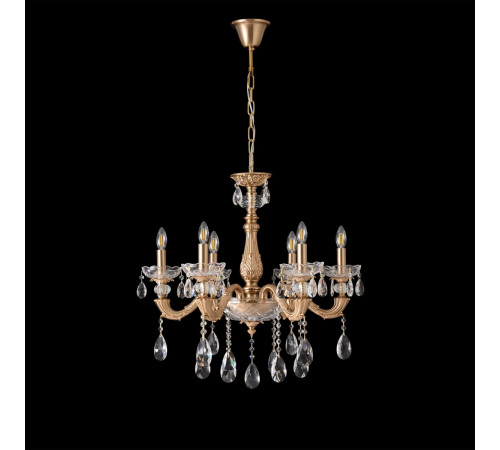 Подвесная люстра Crystal Lux ELIZABETH SP6 BRASS