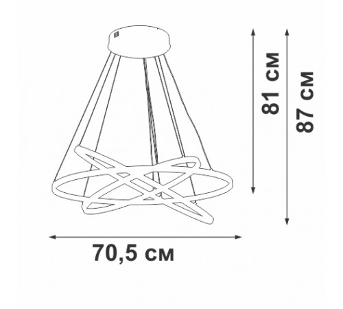 Подвесная люстра Vitaluce V2516DT-8/3S Подвесная люстра Vitaluce V2516DT-8/3S
