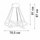 Подвесная люстра Vitaluce V2516DT-8/3S