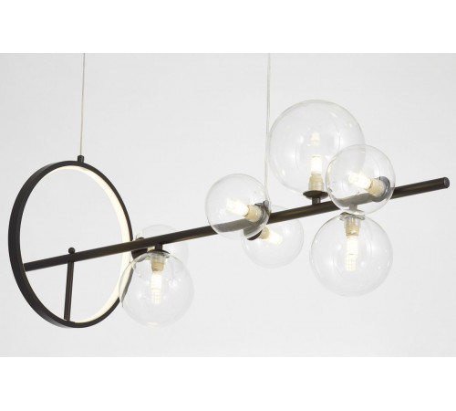 Подвесная люстра Lumina Deco LDP 7033-7 BK+CL Подвесная люстра Lumina Deco LDP 7033-7 BK+CL