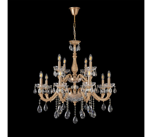 Подвесная люстра Crystal Lux ELIZABETH SP8+4 BRASS