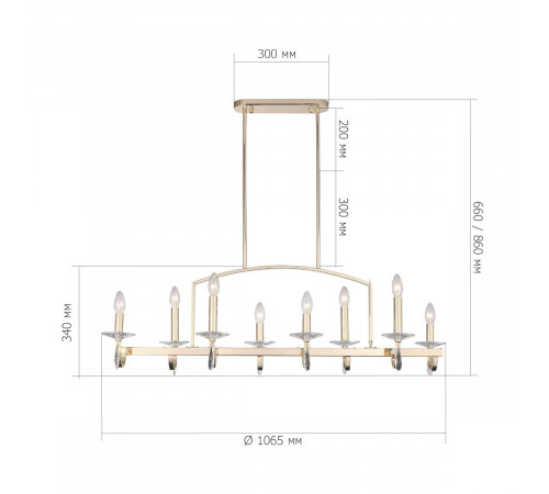 Подвесная люстра ST Luce Элеганс SL1405.223.08
