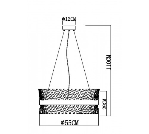 Подвесная люстра Arte Lamp Acapulco A1073LM-12PB
