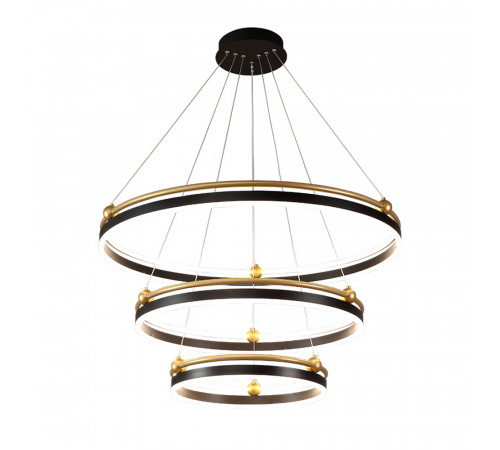 Подвесная люстра Crystal Lux FERNANDO SP158W LED BLACK/GOLD