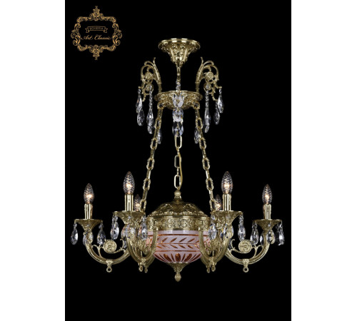 Подвесная люстра Art Classic 31.44.6.KR175SP.250IT.G.Sp.Amber.White.1D