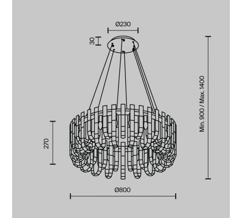Подвесная люстра Modelux ML.6621.19 BS Подвесная люстра Modelux ML.6621.19 BS