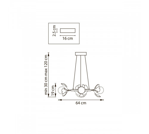 Подвесная люстра Lightstar Ceramo BW 799067