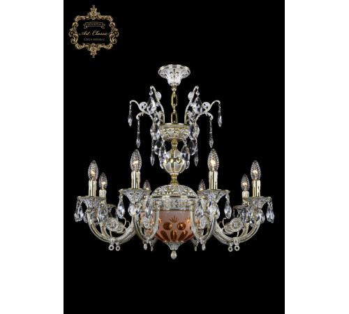 Подвесная люстра Art Classic 31.22.8.KR175SP.250IT.GW.Sp.Amber.White.1E