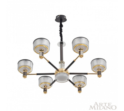 Подвесная люстра Arte Milano Neapolis 276210/6 BK/GD