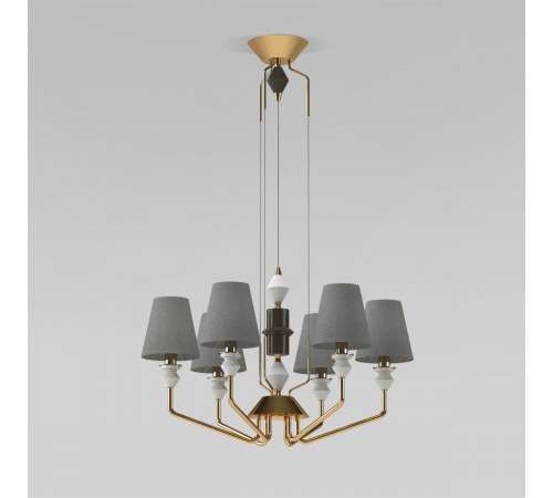 Подвесная люстра Eurosvet Olaria 101012/6 латунь Smart a071403