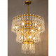 Подвесная люстра Ilamp Rockefeller 6355-750 BRASS