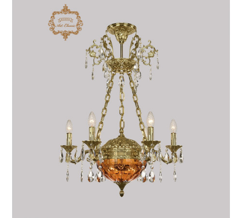 Подвесная люстра Art Classic 31.51.6.CK125SP.250SP.G.Sp.Amber.1E