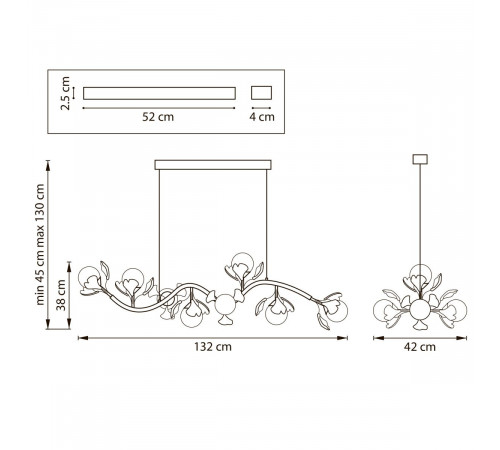 Подвесная люстра Lightstar Ceramo BW 799087