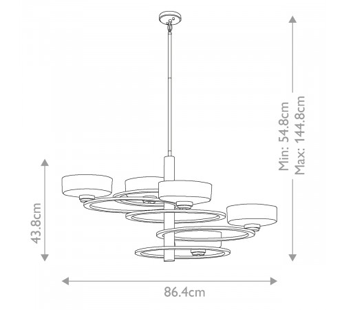 Подвесная люстра Kichler Aleeka KL-ALEEKA5B Подвесная люстра Kichler Aleeka KL-ALEEKA5B