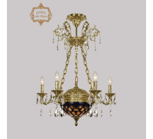 Подвесная люстра Art Classic 31.51.6.CK125SP.250SP.G.Sp.Amber.Blue.1E