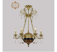 Подвесная люстра Art Classic 31.51.6.CK125SP.250SP.G.Sp.Amber.Blue.1E