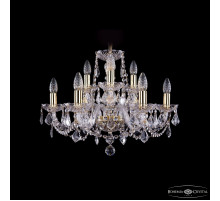 Подвесная люстра Bohemia Ivele Crystal 1402/6+3/195 G Leafs