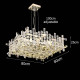 Подвесная люстра Delight Collection P7838-W80 chrome