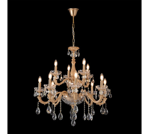 Подвесная люстра Crystal Lux ELIZABETH SP8+4 BRASS