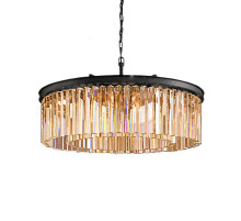 Подвесная люстра Delight Collection 1920s Odeon KR0387P-10B black/amber