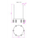 Подвесная люстра Myfar Alex MR2171-6P